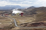 Geothermalkraftwerk Kröfluvirkjun an der Krafla